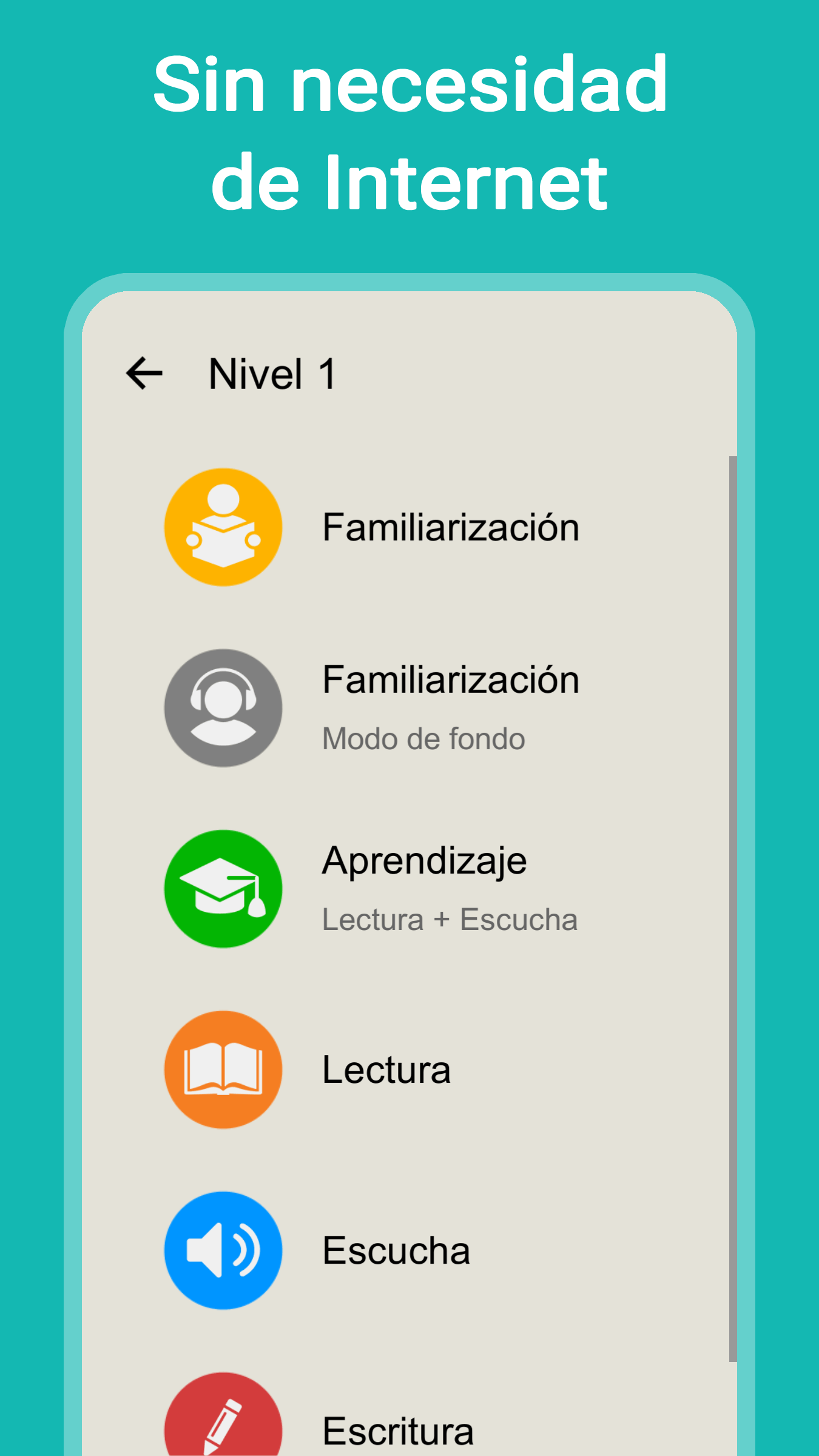 uLexicon - Palabras y frases en inglés, palabras y frases en español. Captura de pantalla 5