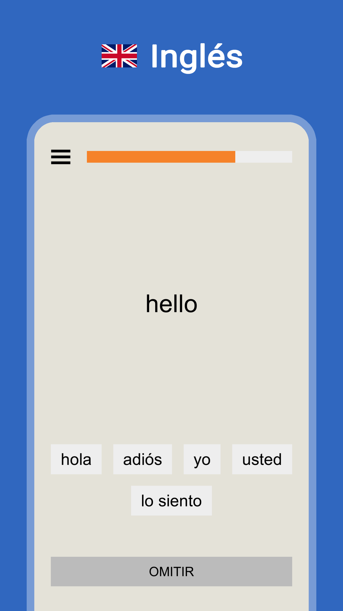 uLexicon Multi - Aprenda palabras en inglés y mejore su vocabulario en inglés. Captura de pantalla 1